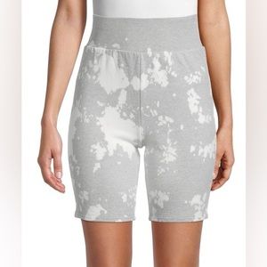 Frame XS Vintage Tie Dye Bike Biker Shorts White Gray New Women’s